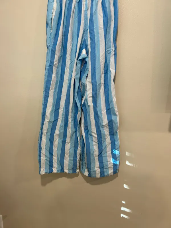 Anthropologie blue and white striped pajama pants - Image 7