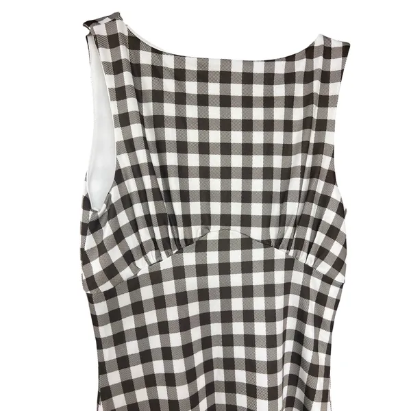 With Jean Cassia Dress Size XXS Gingham High Neck Mini - Image 5