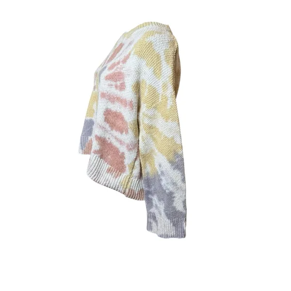 Madewell Tie-Dye Westford Pullover Sweater Pastel Cotton‎ Small Artsy Boho Boxy - Image 11