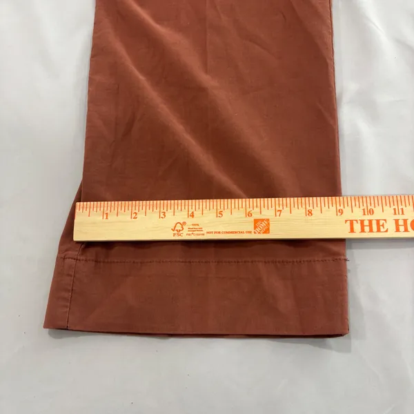 Maison d'Amélie Paris Rust Brown Wide Leg Crop Utility Pants Linen Blend Size 8 - Image 11