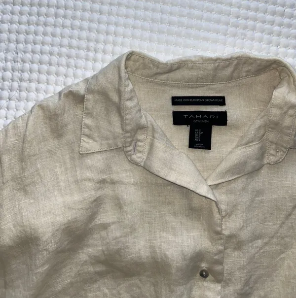 Tahari Linen Button Down - Image 2