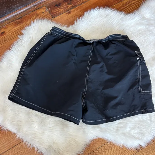 Black & White Swimsuit Shorts - Image 2