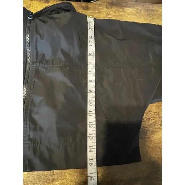 Zara Cropped Jacket Black Small Long Sleeve Fall Winter Windbreaker Gorpcore - Image 11
