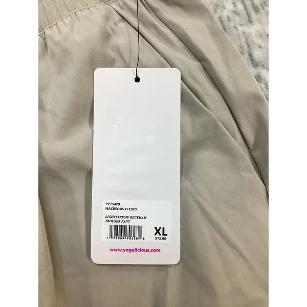Yogalicious Lightstreme Beckham Trouser Pant Nacreous‎ Cloud Beige XL PY75429 - Image 4