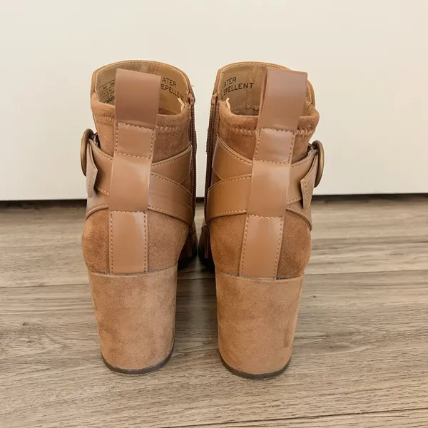 Vionic Tenley Block Heel Bootie Tan Size 7 - Image 8