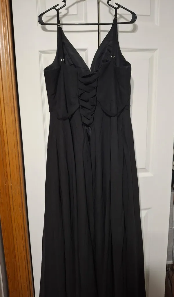 Formal Elegant Bridesmaid Dress Black Size L - Image 5