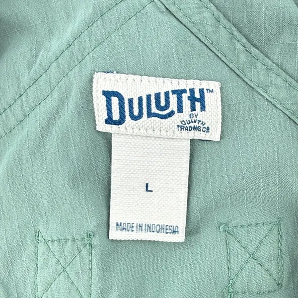 Duluth Heirloom Gardening Bib Shortalls Sage‎ Green Women L Overalls Shorts READ - Image 8