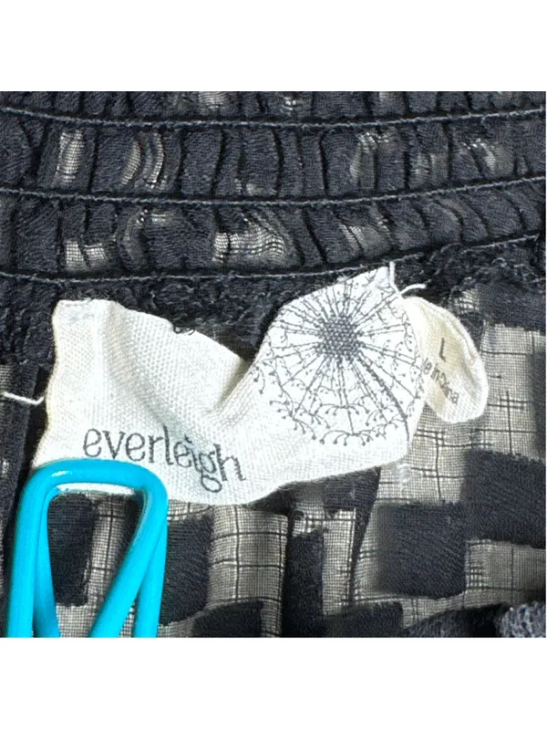 Everleigh Black Textured Blouse Size L Size L - Image 2