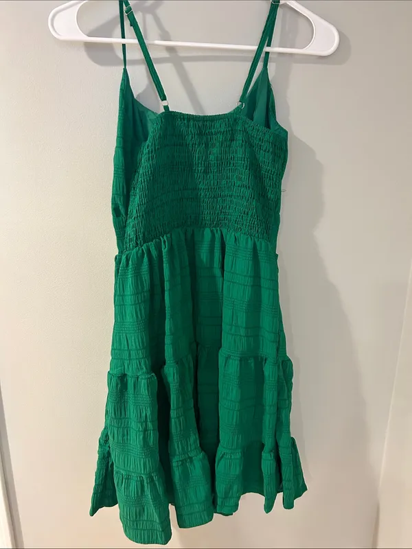 SHEIN Emerald Tiered Spaghetti-Strap Sundress - Image 2