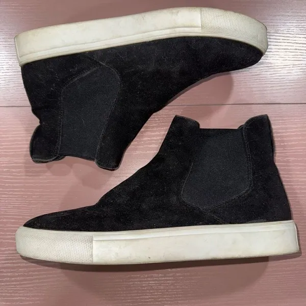 Target Size 8 Black Suede Sneakers - Image 2