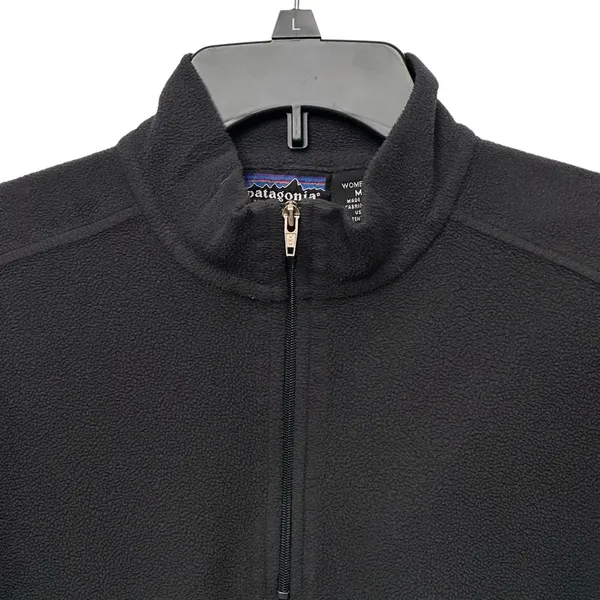 VTG Patagonia Synchilla‎ 1/4 Zip Poly Pullover Women's Size Medium Grey USA - Image 2