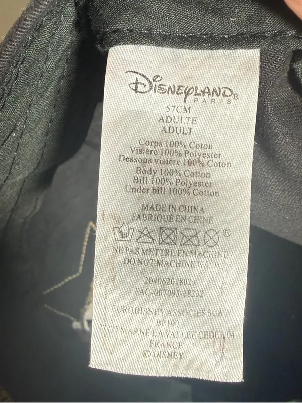 Disneyland Paris Black and Gold Glitter Cap with Star Embroidery Adult OS - Image 9