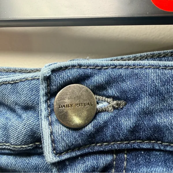 Daily Ritual Blue Jean Shorts Size 30 with 2” inseam - Image 4