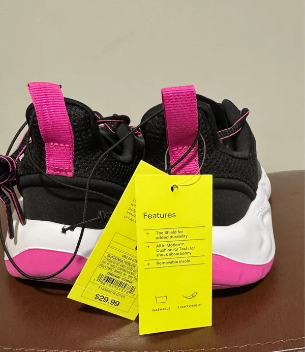 All In Motion Pink and Black Sneakers - Image 4