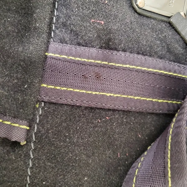 Lululemon Athletica Lucky Wool Charcoal Gray Neon XL Tote Bag - Image 4