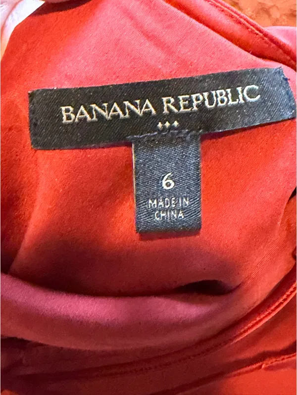 Satin Banana Republic Dress - Image 3