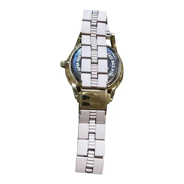 Accutime Watch Corp. 42066WML Pink Gold-Tone Analog Watch - Image 3
