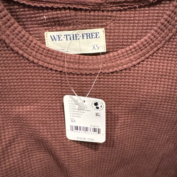 Free people waffle knit NWT size XS - Image 2
