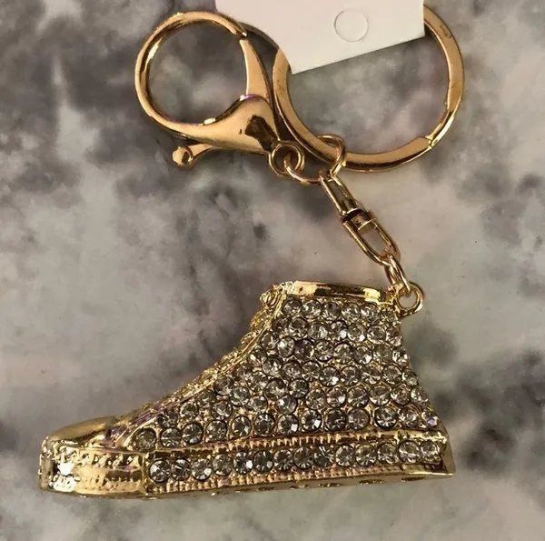 Converse diamond and gold accent bag charm LAST ONE . - Image 2