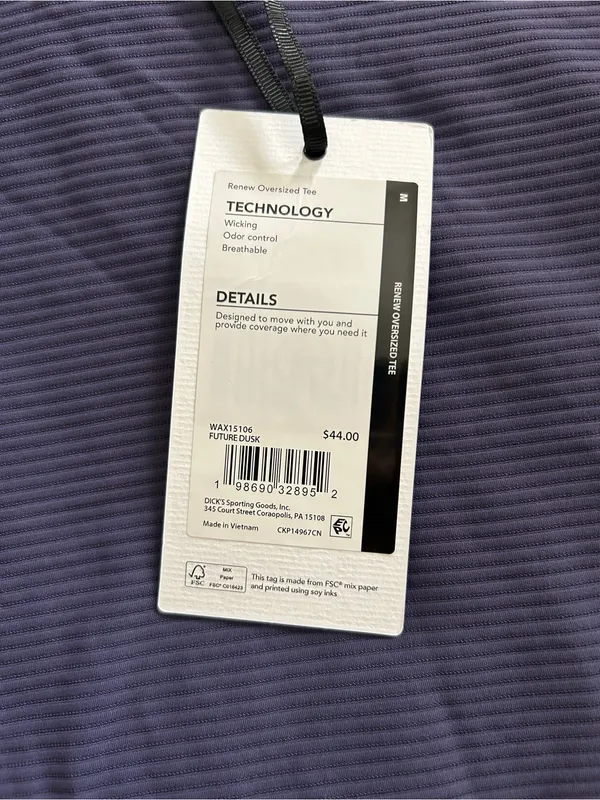 Calia Renew Oversized Boxy Tee Future Dusk Size M - Image 4