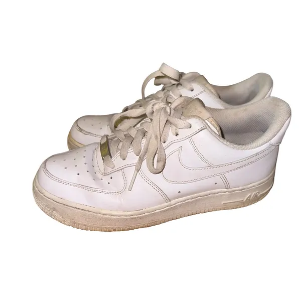 Nike Air Force 1 Low White Leather‎ Sneakers Women's 7.5 Casual Shoes - Image 2