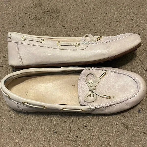 Womens Vionic Virginia White Leather Driving Shoes Moccasins Size 8.5‎ - Image 3