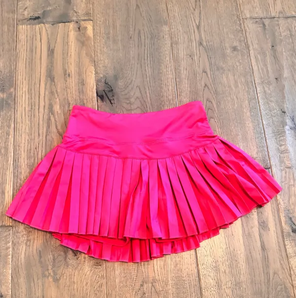 Gold Hinge Tennis Skirt Hot Pink - Image 2
