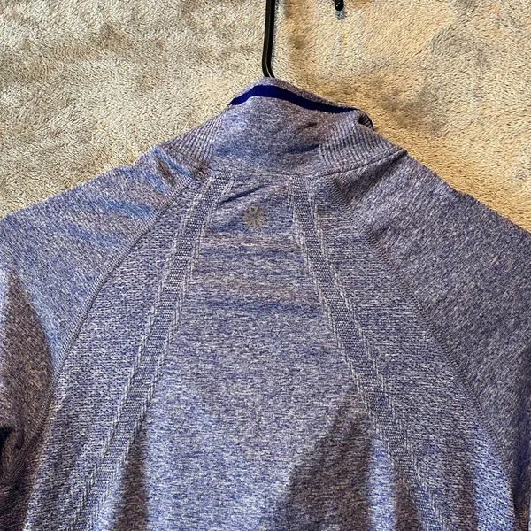 Athleta Fastest Track Long‎ Sleeve Active Half Zip Up Size Medium - Image 4