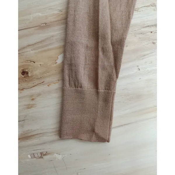 BANANA REPUBLIC 100% Merino Wool Womens XS Turtleneck Sweater Light Brown Camel - Image 4
