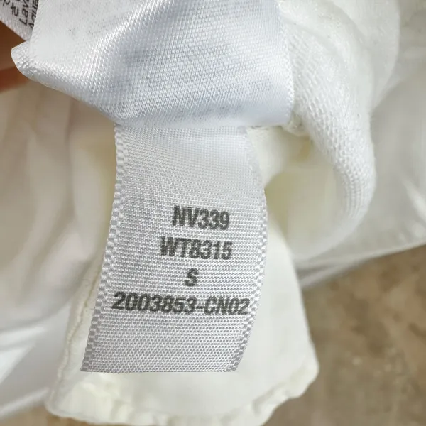 Madewell Denim Popover Dress Shift Pockets Casual Pure White Minimalist S NWT - Image 14
