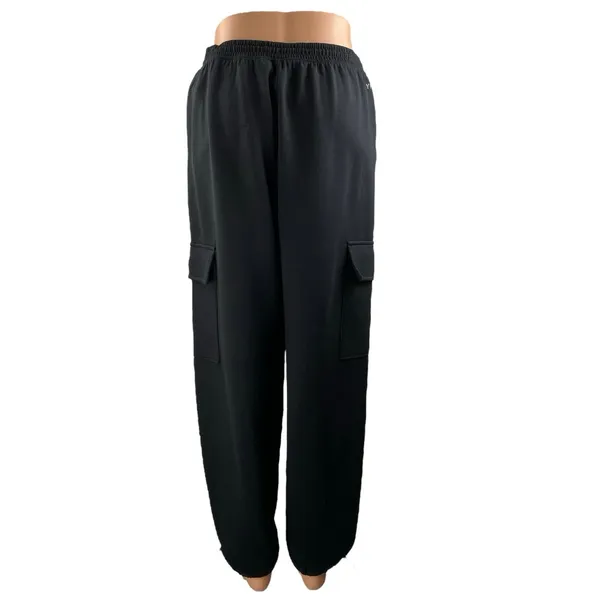 NEW YPB Your Personal Best Black NeoKnit High Rise Cargo Jogger Sweat Pants S - Image 3