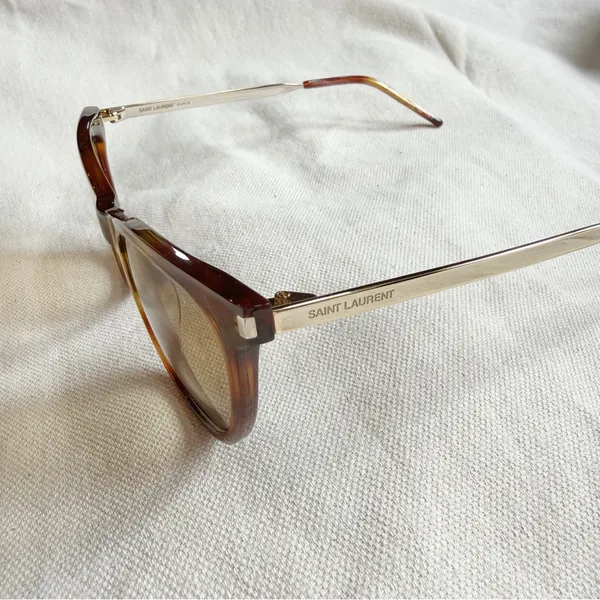 Saint Laurent Cat Eye Brown Havana Sunglasses - Image 6