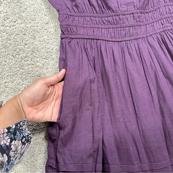 Bila77 Women’s Kelsey Maxi Dress Sleeveless Smocked Tiered V-Neck in Purple S - Image 10