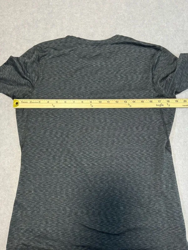REI Co-op Womens Large Top Midweight Base Layer Crew Long Sleeve Black Gray - Image 3