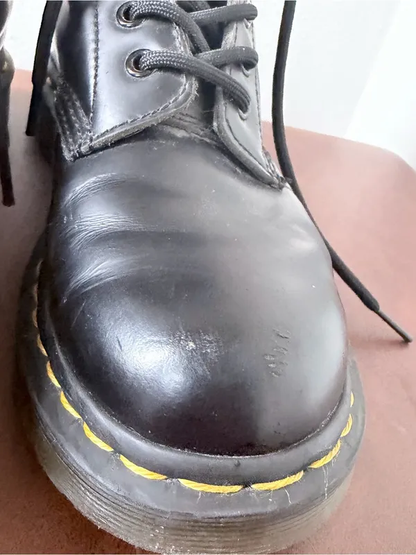 Dr. Martens 1460 Smooth Leather Lace Up Boots Black Women’s Size 7 US - Image 3