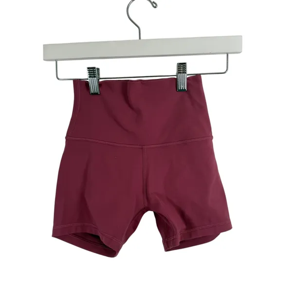 Lululemon Align Short 4" Nulu Shorts Plum High Rise Gym Yoga Active Womens 2 - Image 2