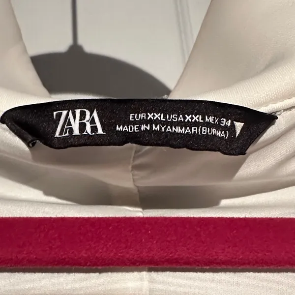 Zara Gray and White Utility Jacket - Image 2