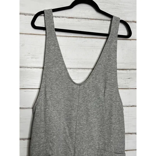 Umgee Grey Overall Shorts Romper Size Small Pockets - Image 8