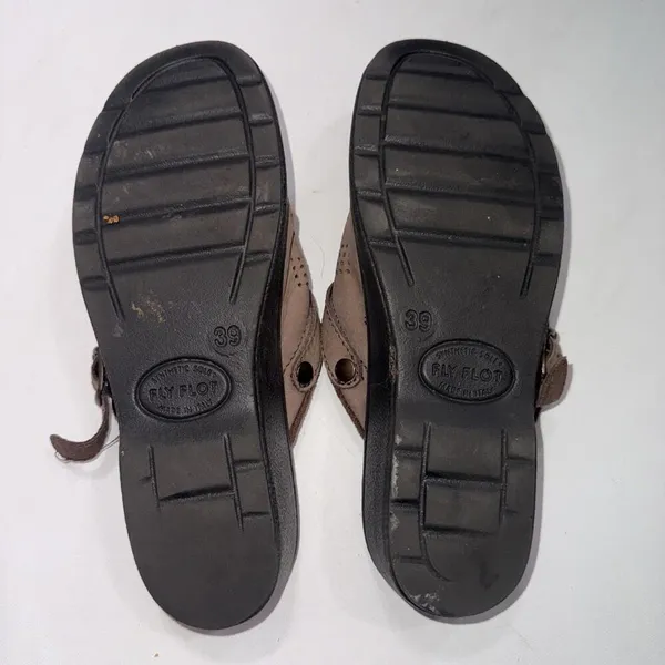 Fly Flot Anatomic‎ Wedge Shoes, Women 8-8.5, Leather, Slip-on Or Heel Strap - Image 6
