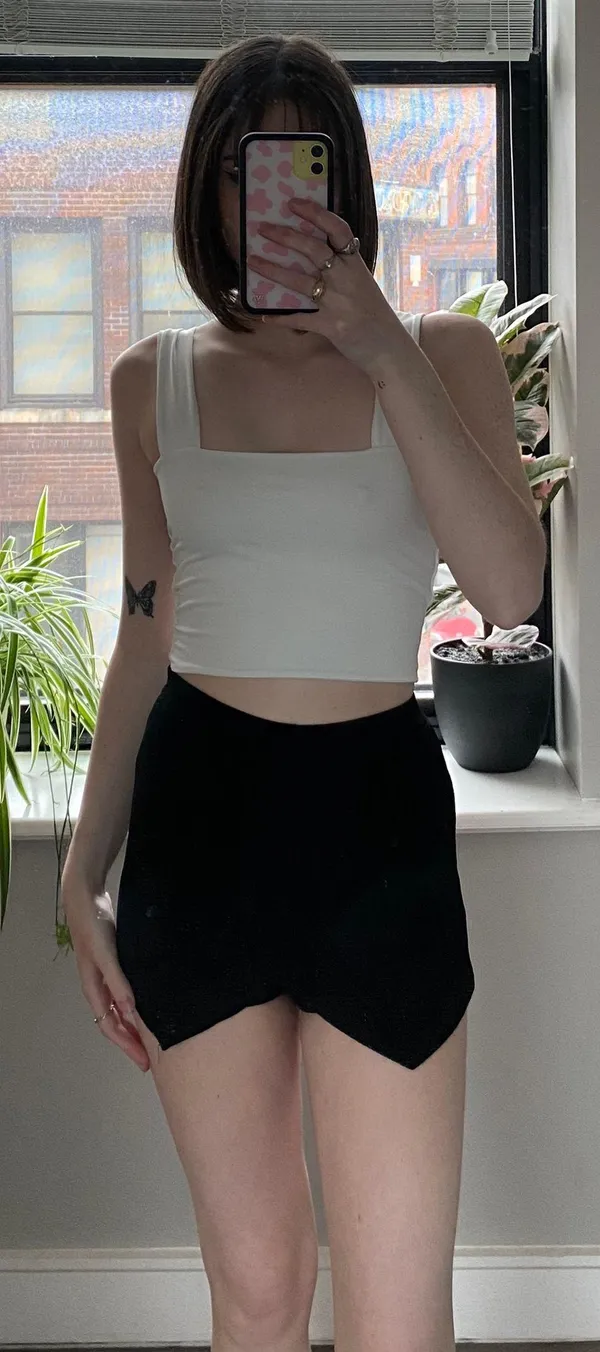 Boohoo Black Envelope Skort - Image 2