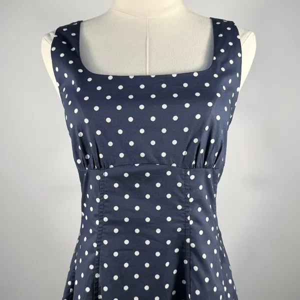 Pinch Noelle Navy Polka Dot Tank Midi Dress, Size M, NWT - Image 3