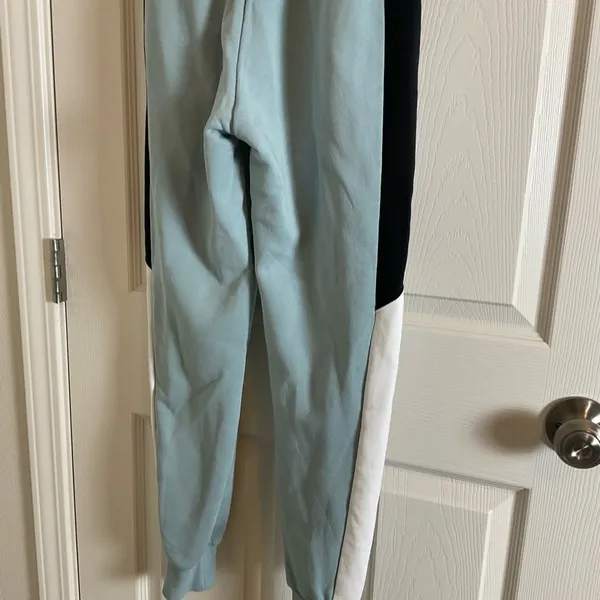 Nike Air Women's Cyan Heather Colorblock Jogger Pants Sweats Size XS - Image 6