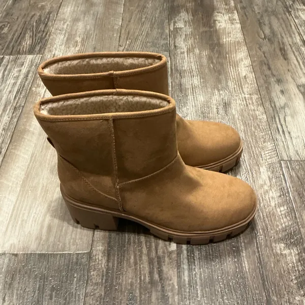 Sun + Stone Brown Winter Boots Size 8 Tan - Image 3