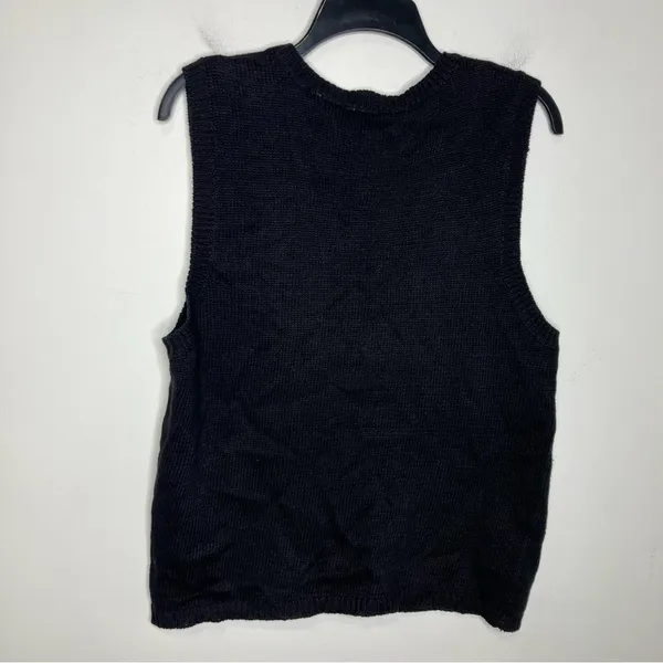 Capacity cardinals sweater vest black red women's‎ size large winter holiday - Image 5