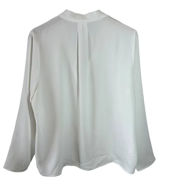 Babaton White Long Sleeve Blouse AS-IS (Flaw) Career Office Size XL - Image 3