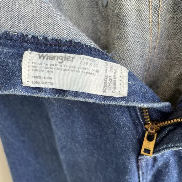 Wrangler Women’s 7/8 Vintage 90s‎ Made in USA Blue Jeans Cowboy Cut Original Fit - Image 9