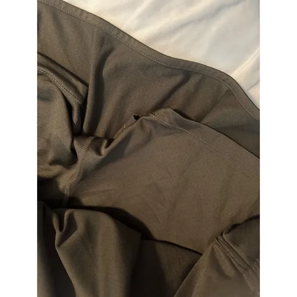 Athleta XL Brown Ruched Active Skort With Built-In Shorts &‎ Side Slits - Image 5