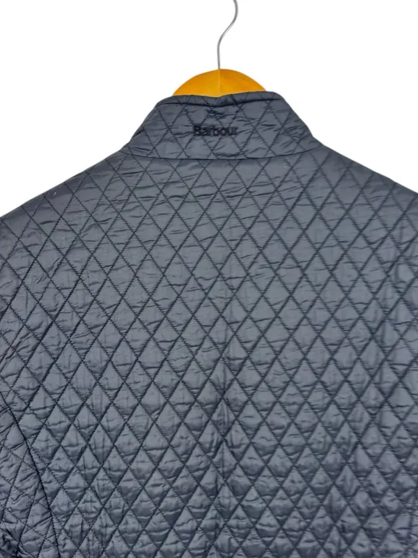 Barbour Navy Quilted Gilet Vest Size 14 Flyweight Diamond Quilt Tailored Class - Image 9