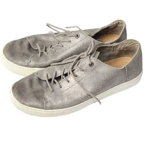TOMS Sneakers Womens‎ Size 9 Metallic Gray/Silver Shoes - Image 3