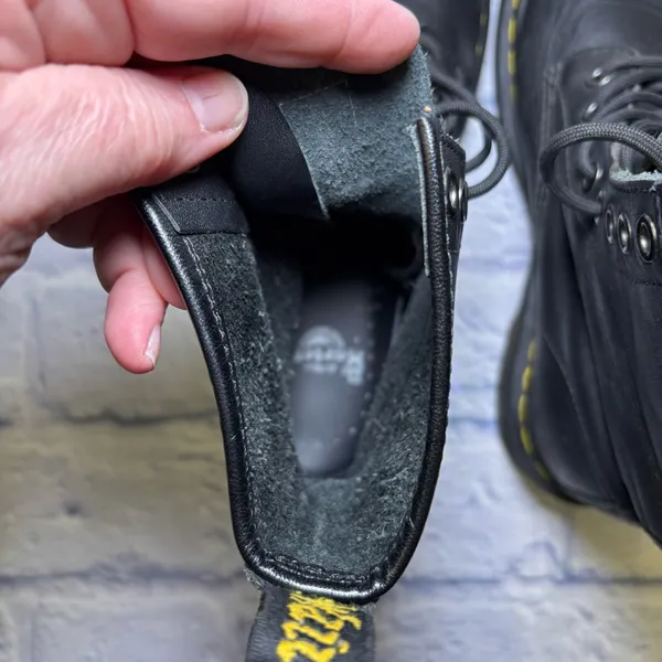 Dr. Martens 11821 leather Black Lace Up Combat Shoes usa 6 EU 37 - Image 13